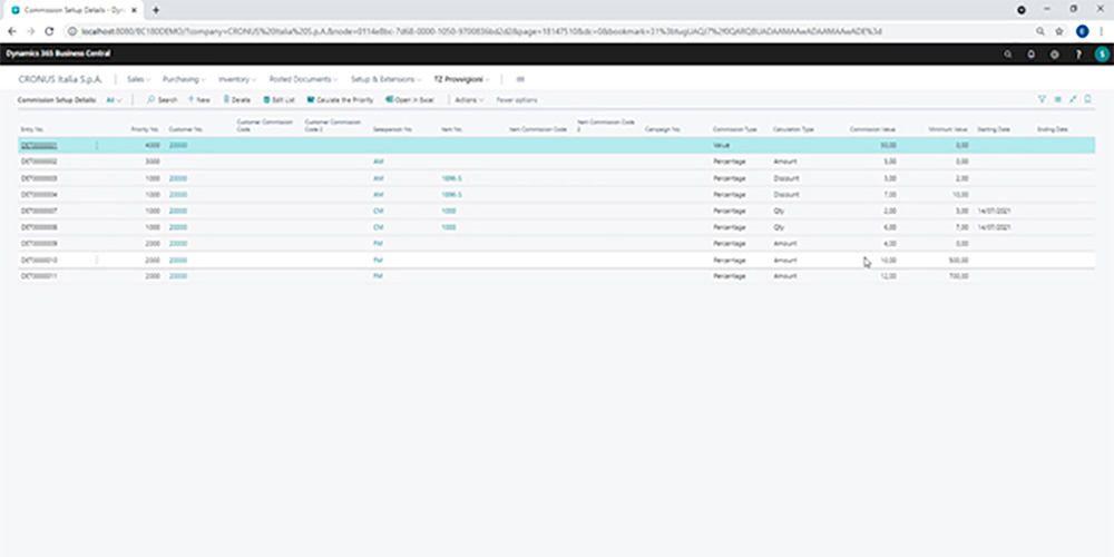 Setup tempo zero provvigioni